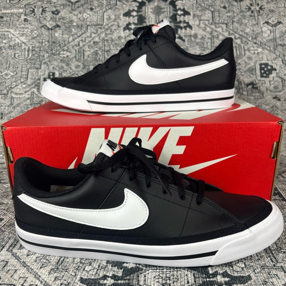 NWT Nike Court Legacy (GS) Size 7Y Black/White